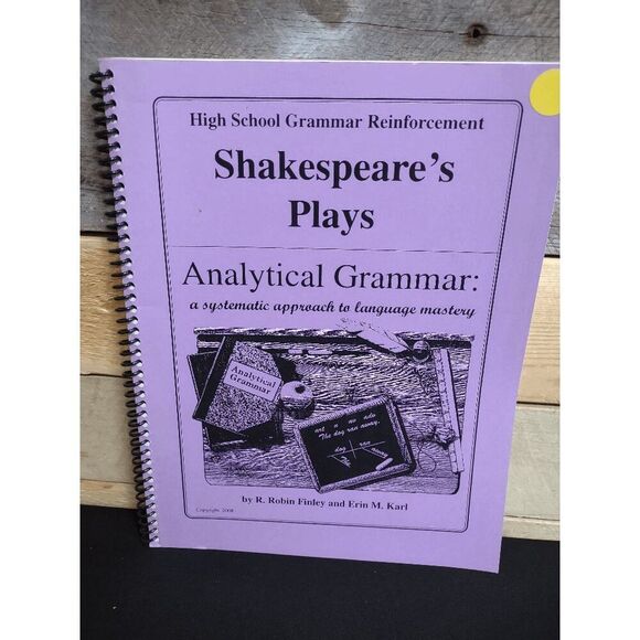 Shakespeare's Plays Analytical Grammar 2008 by Robin Finley - Picture 1 of 2